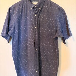 Old Navy Men's Navy Patterned Casual Shirt